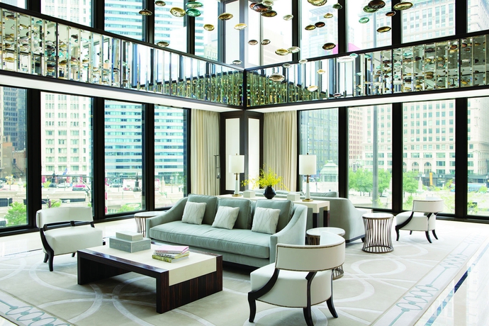 Imagen de los interiores del Hotel The Langham, Chicago. Foto 13