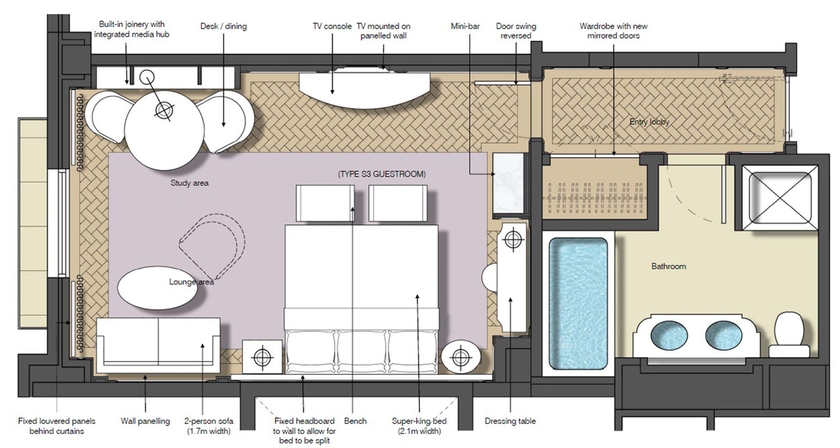 Imagen de la habitación del Hotel The Langham, Sydney. Foto 4