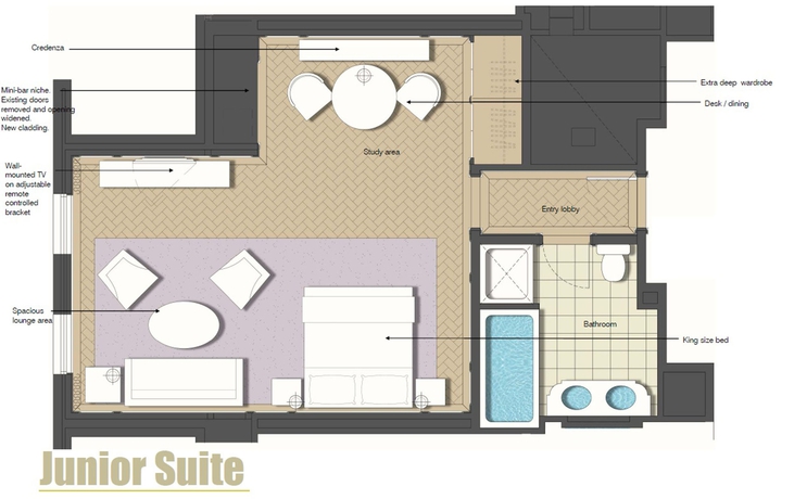 Imagen de la habitación del Hotel The Langham, Sydney. Foto 8