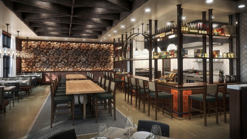 Imagen del bar/restaurante del Hotel The Lawrence Lawrenceville, Tapestry Collection Hilton. Foto 3