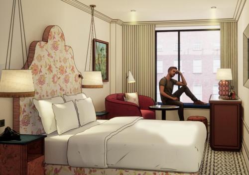 Imagen de la habitación del Hotel The Leinster. Foto 5