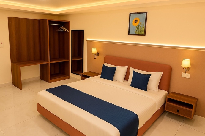 Imagen de la habitación del Hotel The Maheshwar. Foto 12
