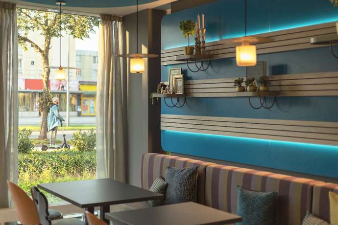 Imagen del bar/restaurante del Hotel The Niu Brass. Foto 4