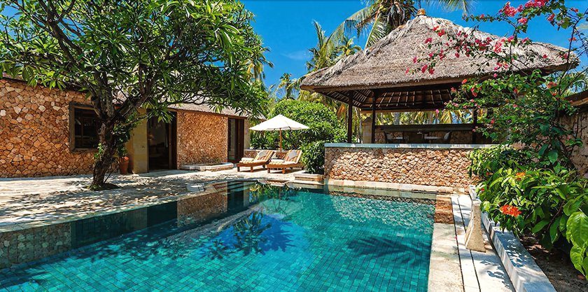 Imagen de la piscina del Hotel The Oberoi Beach Resort, Lombok. Foto 15