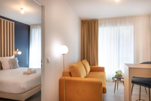 Imagen de la habitación del Hotel The Originals Residence Le Monde Paris Ivry Confluence. Foto 20