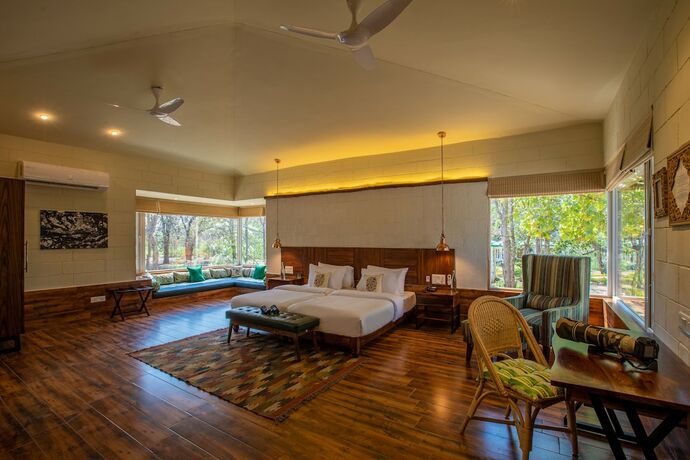 Imagen de la habitación del Hotel The Riverwood Forest Retreat-Kanha. Foto 14