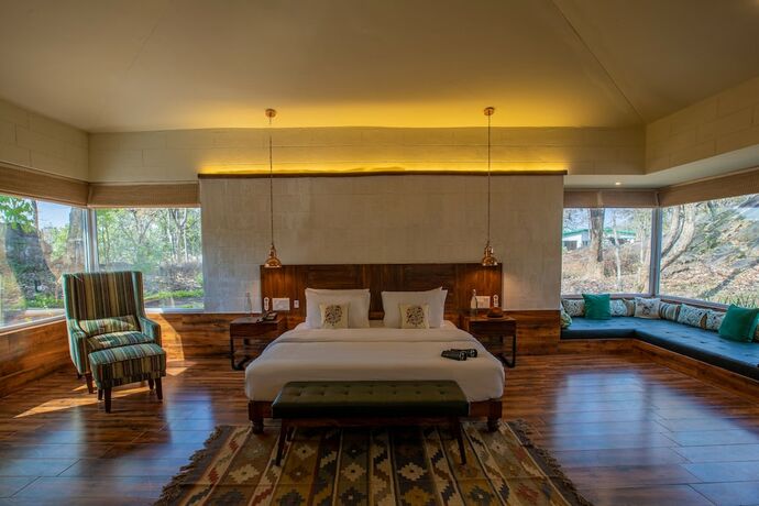 Imagen de la habitación del Hotel The Riverwood Forest Retreat-Kanha. Foto 15