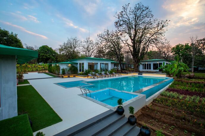 Imagen general del Hotel The Riverwood Forest Retreat-Kanha. Foto 12