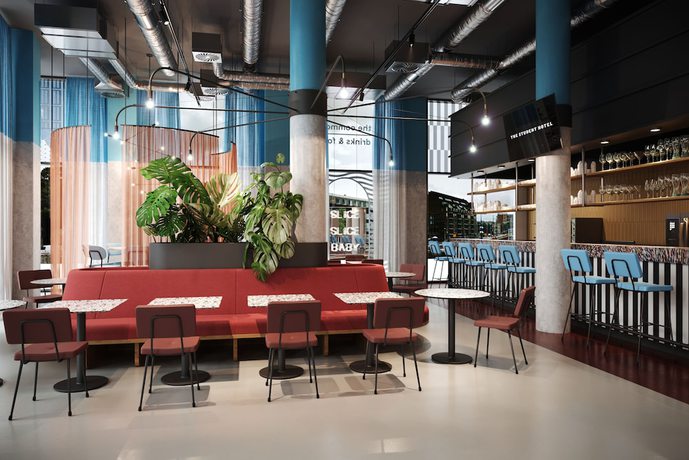 Imagen del bar/restaurante del Hotel The Social Hub Delft. Foto 4