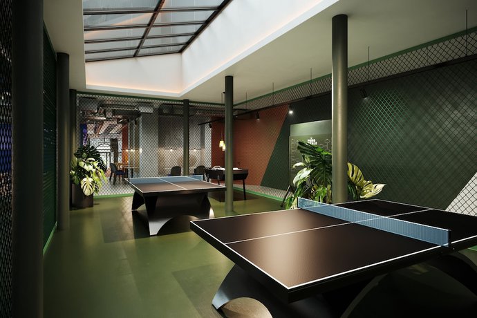 Imagen de los interiores del Hotel The Social Hub Delft. Foto 18