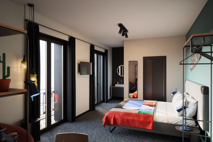 Imagen de la habitación del Hotel The Social Hub Madrid 4 star. Foto 8