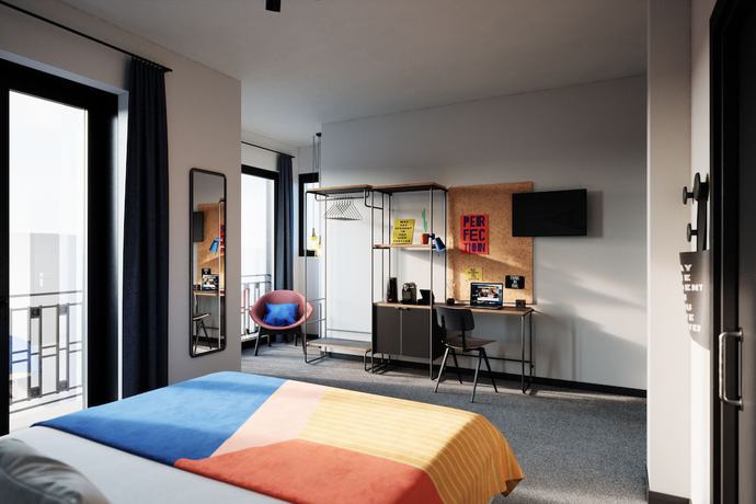 Imagen de la habitación del Hotel The Social Hub Madrid 4 star. Foto 9