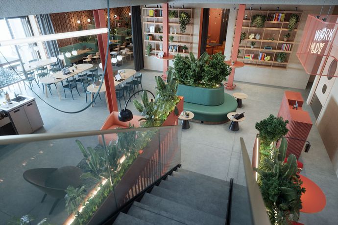 Imagen del bar/restaurante del Hotel The Social Hub Madrid 4 star. Foto 2