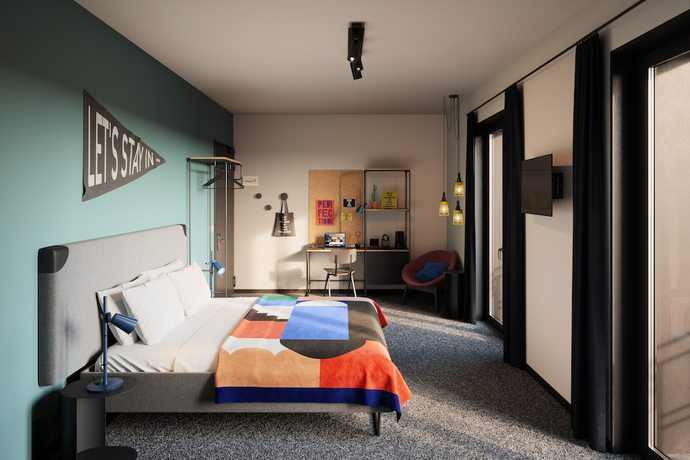 Imagen de la habitación del Hotel The Social Hub Madrid 4 star. Foto 13