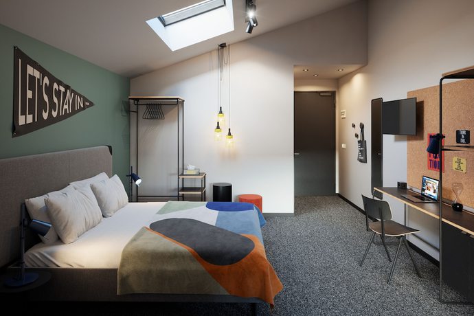 Imagen de la habitación del Hotel The Social Hub Madrid. Foto 17