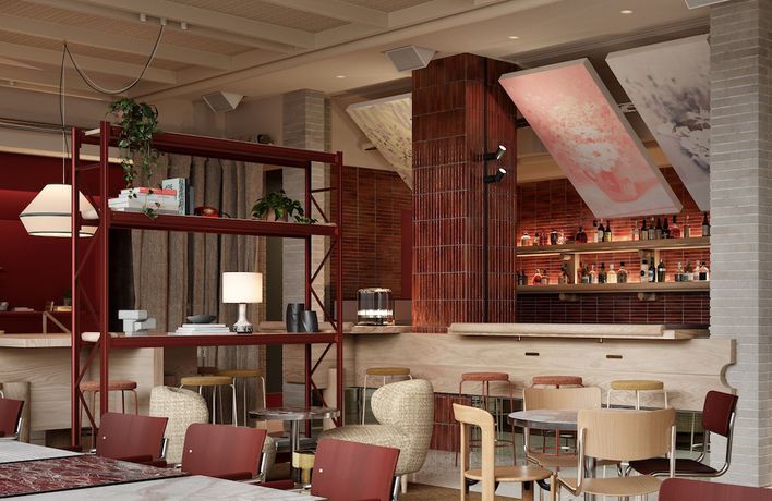 Imagen del bar/restaurante del Hotel The Standardx, Melbourne. Foto 3
