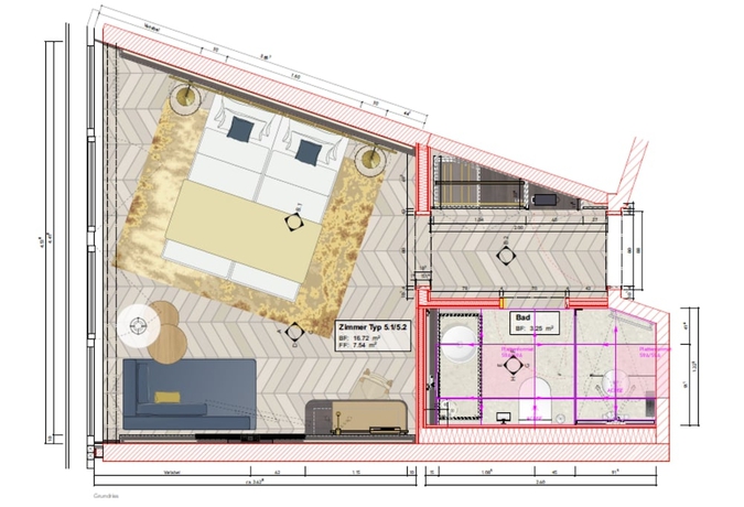 Imagen de la habitación del Hotel The Yarn, Horgen. Foto 5