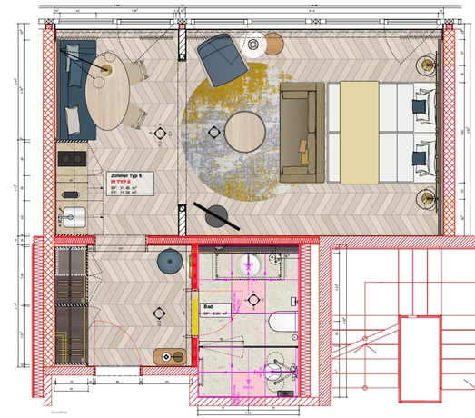 Imagen de la habitación del Hotel The Yarn, Horgen. Foto 11