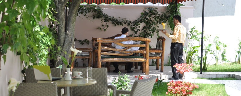 Imagen del bar/restaurante del Hotel Theranda. Foto 3