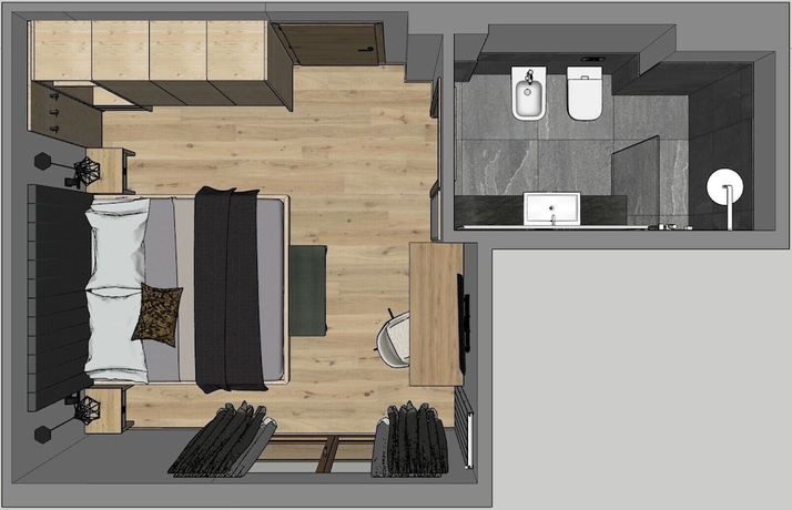 Imagen de la habitación del Hotel Tofana Cortina. Foto 5