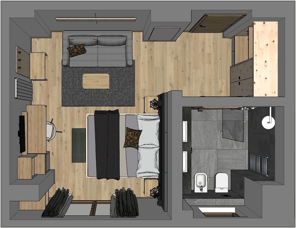 Imagen de la habitación del Hotel Tofana Cortina. Foto 14
