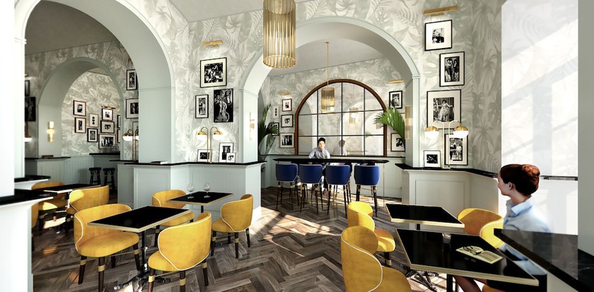 Imagen del bar/restaurante del Hotel Unahotels Trastevere Roma. Foto 2