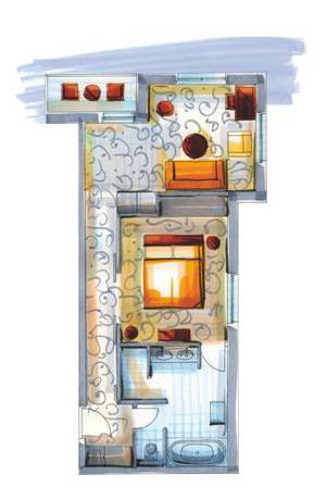 Imagen de la habitación del Hotel Upstalsboomresidenz & SPA K&uuml;hlungsborn. Foto 3