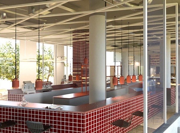 Imagen del bar/restaurante del Hotel Urban Loft Berlin. Foto 4