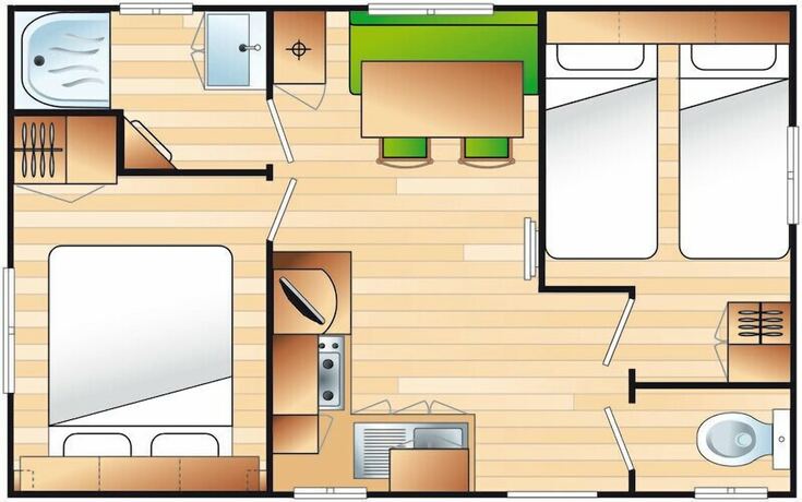 Imagen general del Hotel Ushuaïa Villages Camping Figurotta. Foto 7