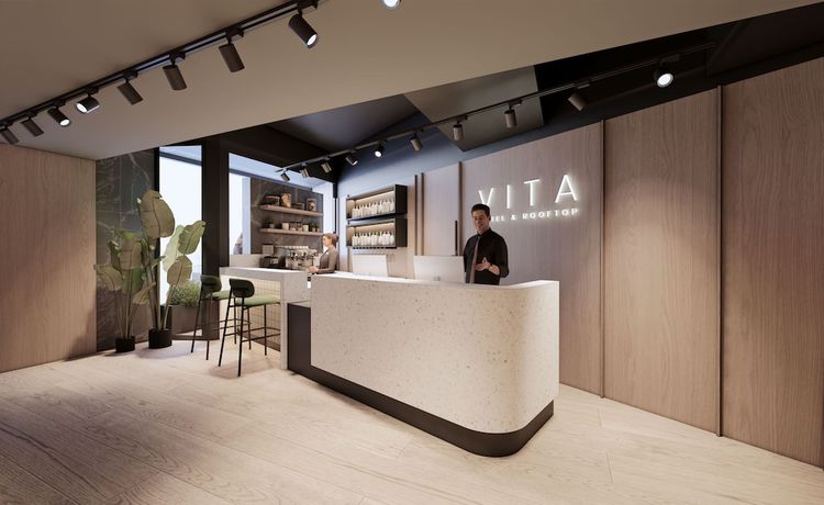 Imagen del bar/restaurante del Hotel VITA Hotel & Rooftop. Foto 3