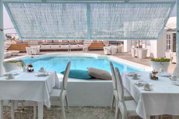 Imagen del bar/restaurante del Hotel Vedema, A Luxury Collection Resort, Santorini. Foto 3