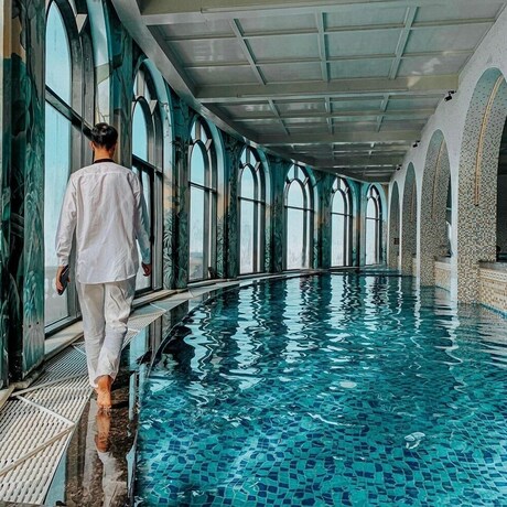 Imagen de la piscina del Hotel Venus Tam Dao. Foto 33