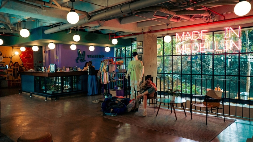 Imagen de los interiores del Hotel Viajero Hostel Medellin. Foto 16