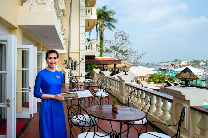 Imagen del bar/restaurante del Hotel Victoria Chau Doc. Foto 5