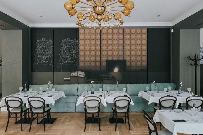 Imagen del bar/restaurante del Hotel Villa Santa. Foto 4