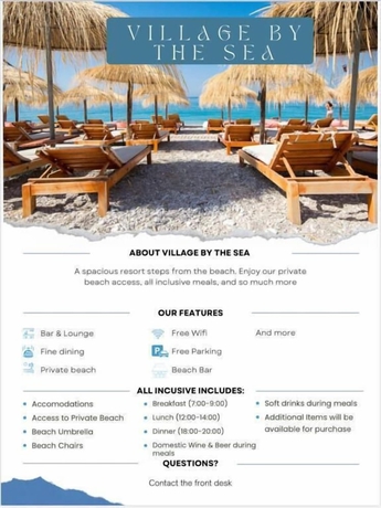 Imagen del bar/restaurante del Hotel Village By The Sea, Durres. Foto 1
