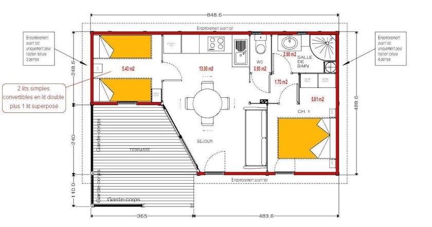 Imagen de la habitación del Hotel Village de Gite - La Cascade. Foto 14