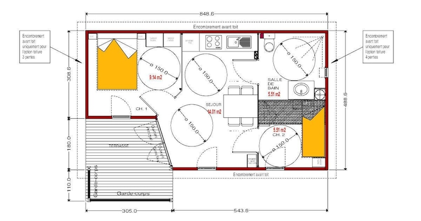 Imagen de la habitación del Hotel Village de Gite - La Cascade. Foto 17