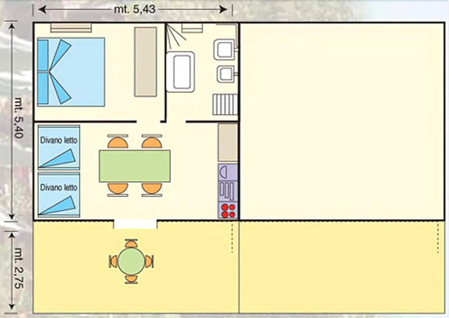 Imagen de la habitación del Hotel Villaggio Camping Duca Amedeo. Foto 4