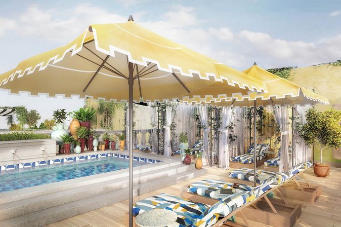 Imagen de la piscina del Hotel W Rome. Foto 10