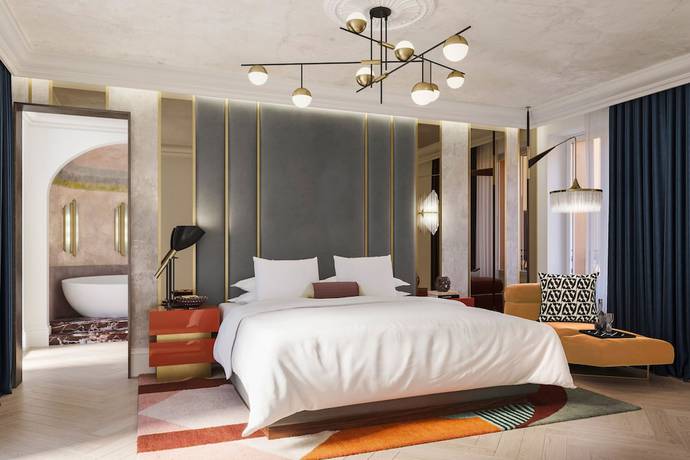 Imagen de la habitación del Hotel W Rome. Foto 4