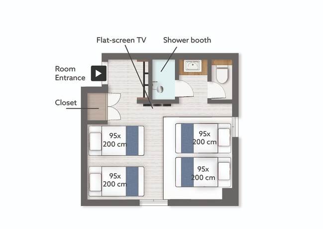 Imagen de la habitación del Hotel WAYFARER Shinsaibashi. Foto 12