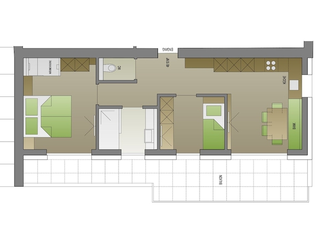 Imagen de la habitación del Hotel Wally Berg Apartements. Foto 3