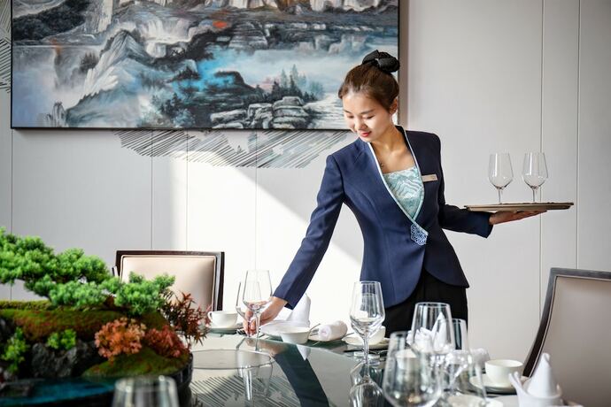 Imagen del bar/restaurante del Hotel Wanda Jin Pingxiang, Pingxiang. Foto 14