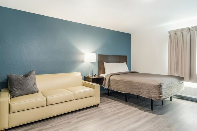 Imagen de la habitación del Hotel Woodspring Suites Wixom - Novi. Foto 14