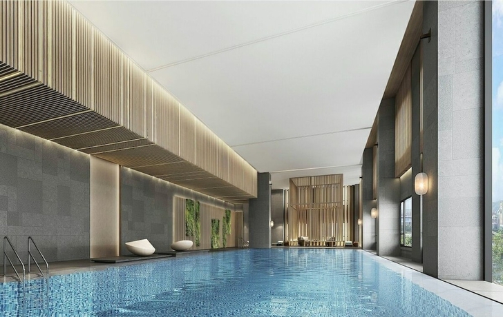 Imagen de la piscina del Hotel Wuhan Marriott Optics Valley. Foto 19