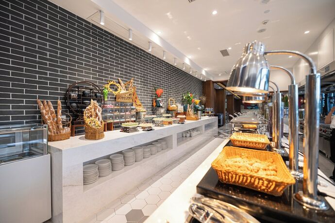 Imagen del bar/restaurante del Hotel Wuyuan Wunvzhou Wuxiandao Luxury. Foto 12