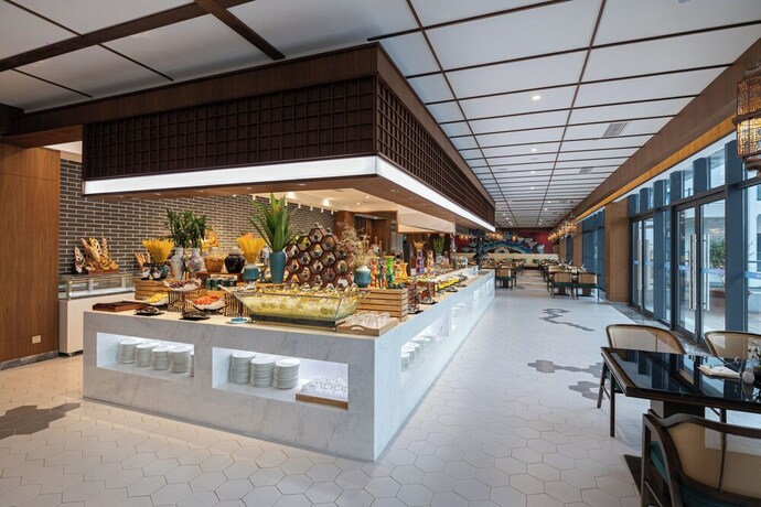 Imagen del bar/restaurante del Hotel Wuyuan Wunvzhou Wuxiandao Luxury. Foto 13