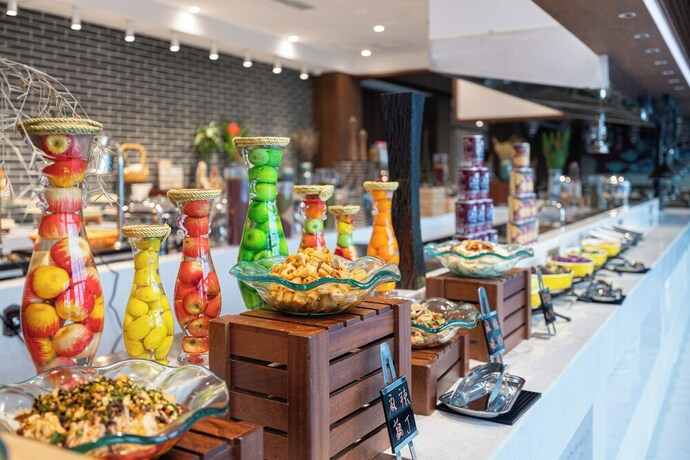 Imagen del bar/restaurante del Hotel Wuyuan Wunvzhou Wuxiandao Luxury. Foto 14