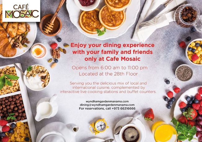 Imagen del bar/restaurante del Hotel Wyndham Garden Manama. Foto 6